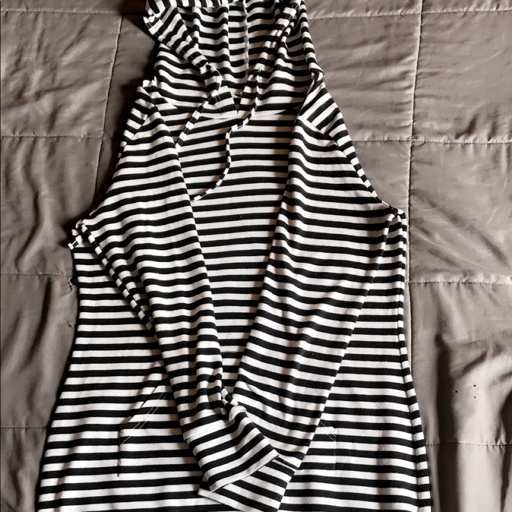 Striped sweater dress